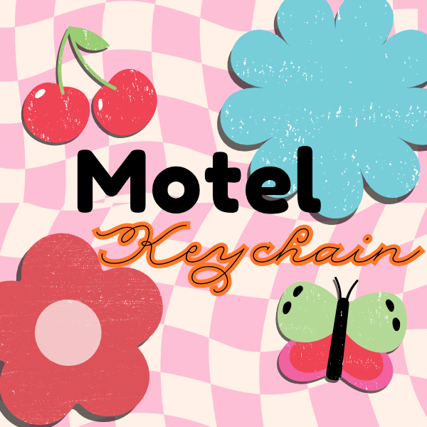 Vintage Motel Keychain - Pick During Live