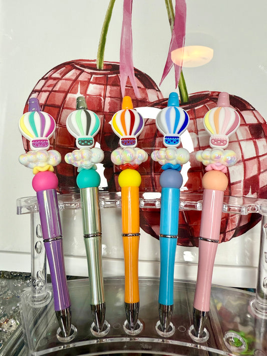 Pre-made Beaded Pens -  Colorful Hot Air Balloons Pens - Purchase Now - Focal Pens