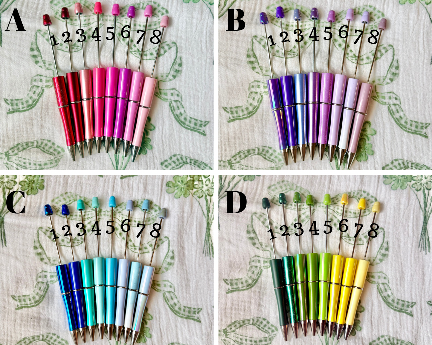 Beadable Pens (Packs of 5)
