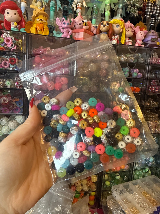 12mm wheel sugar spacer 100pc mix