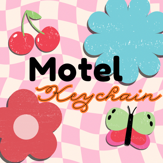 Vintage Motel Keychain - Pick During Live