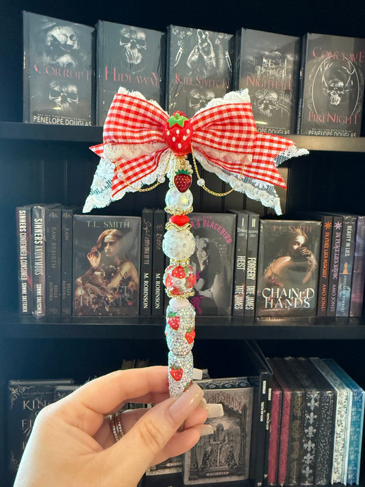 Strawberry Patch Bow Pen